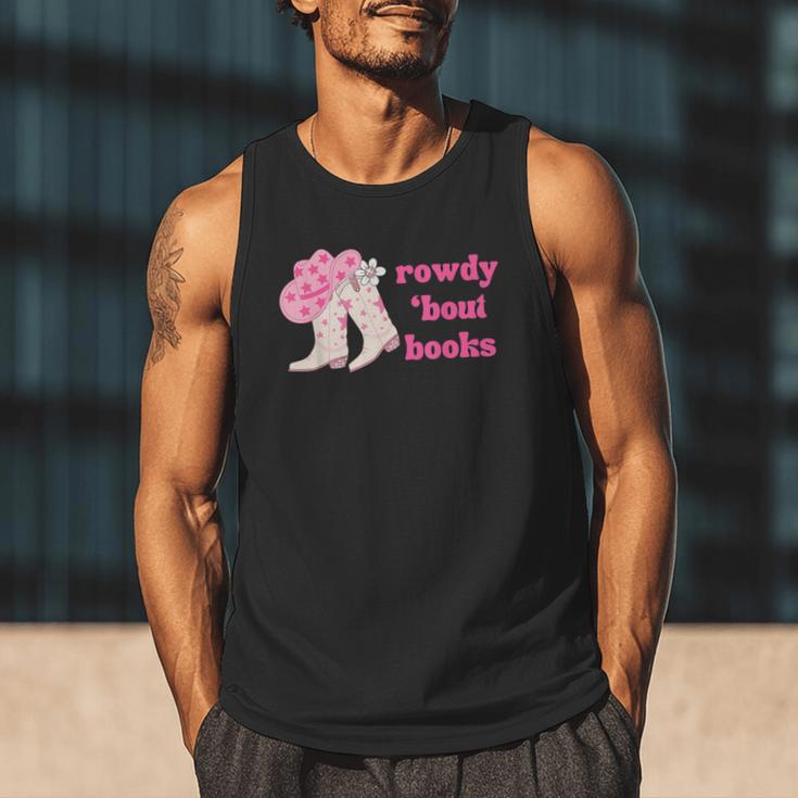 Rowdy 'Bout Books Cowboy Lovers Men Tank Top