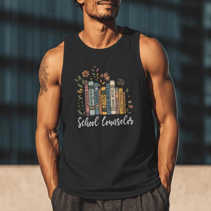 School Counselor Wildflower Books National School Counseling Men Tank Top