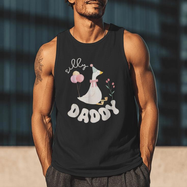 Silly Daddy Silly Goose Dad Birthday Family Matching Party Men Tank Top