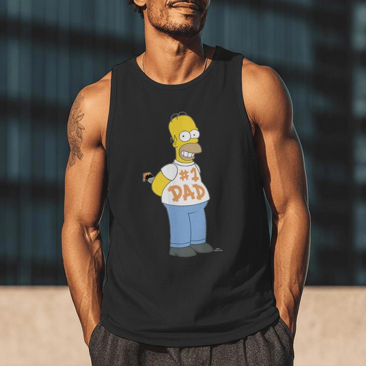 The Simpsons Homer Number 1 Dad Father's Day V2 Men Tank Top