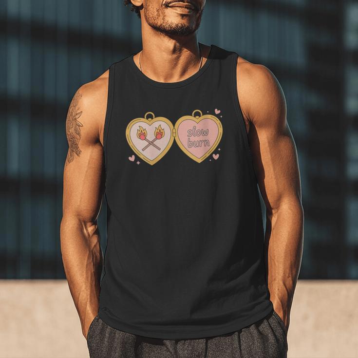 Slow Burn Romance Book Lover Tee Men Tank Top Slow Burn Romance Book Lover Tee Men Tank Top