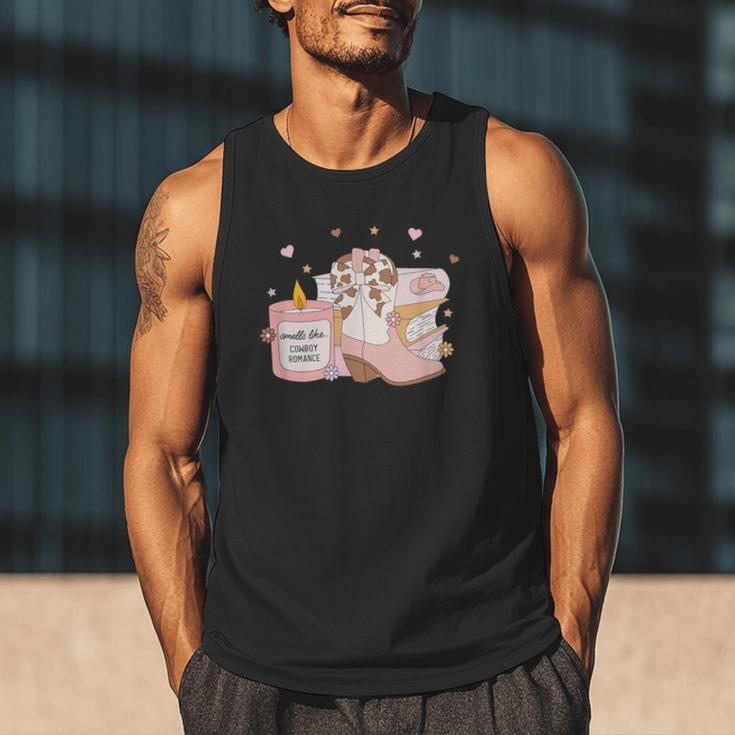 Smells Like Cowboy Romance Book Lover Men Tank Top