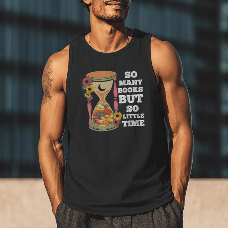 So Many Books But So Little Time Tee For Bookworms Readers Men Tank Top