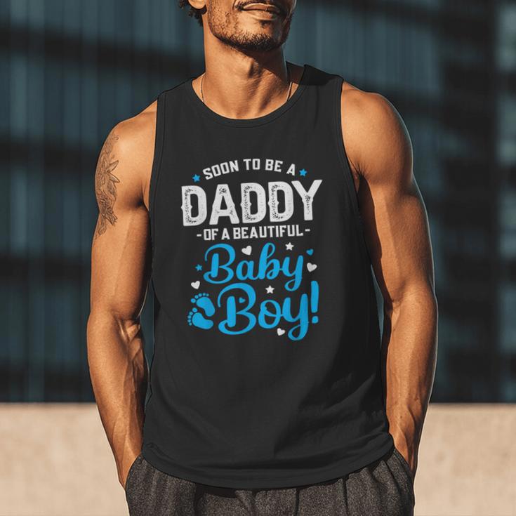 Soon To Be A Daddy Of A Baby Boy New Dad Expecting Father Men Tank Top