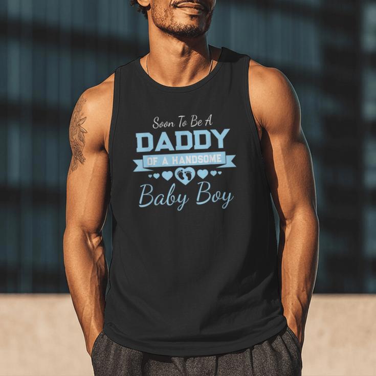 Soon To Be A Daddy Of a Handsome Baby Boy Announcement Men Tank Top Soon To Be A Daddy Of a Handsome Baby Boy Announcement Men Tank Top