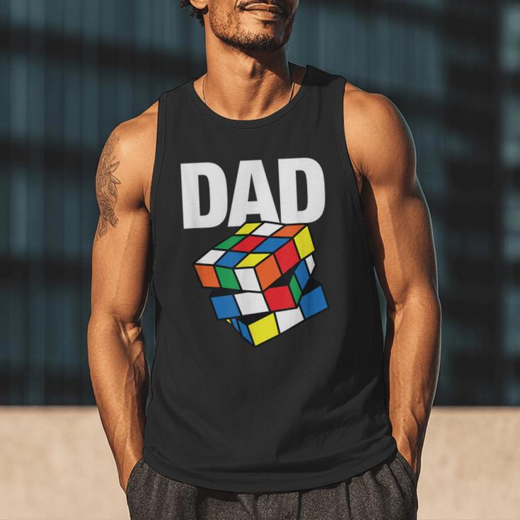 Speed Cubing Dad Puzzle Cuber Cube Kids Men Tank Top