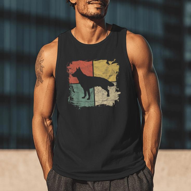 Square Retro German Shepherd Owner Dog Shepard Dad Mom Men Tank Top Square Retro German Shepherd Owner Dog Shepard Dad Mom Men Tank Top
