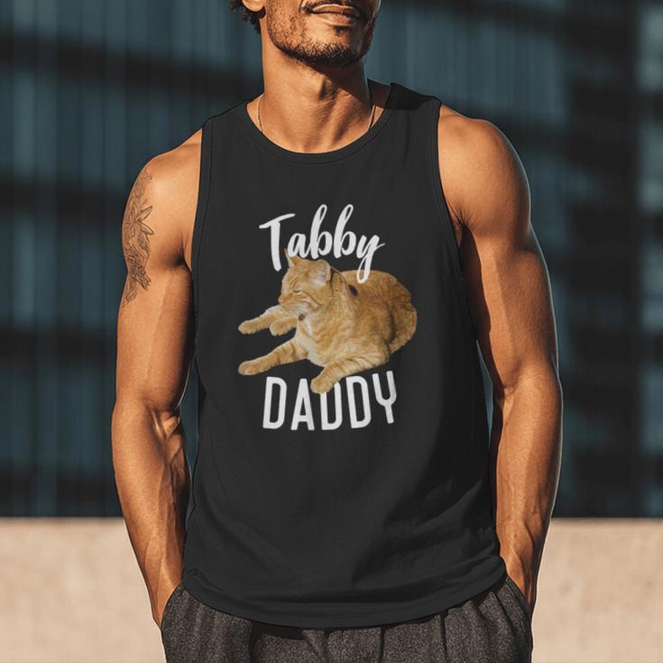 Tabby Daddy Cat Lover Saying Graphic Men Tank Top