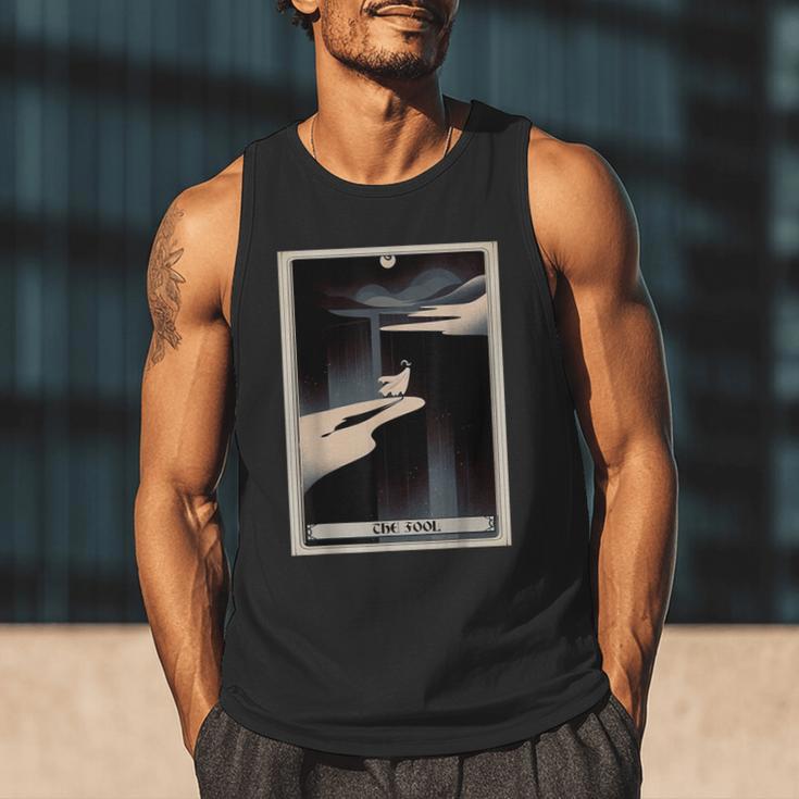 Tarot Cards Guide Book Esoteric Mysticism Clothing The Fool Tarot Card -Adults & Kids Small Short Sleeve Crew Neck Classic Fit Men Tank Top
