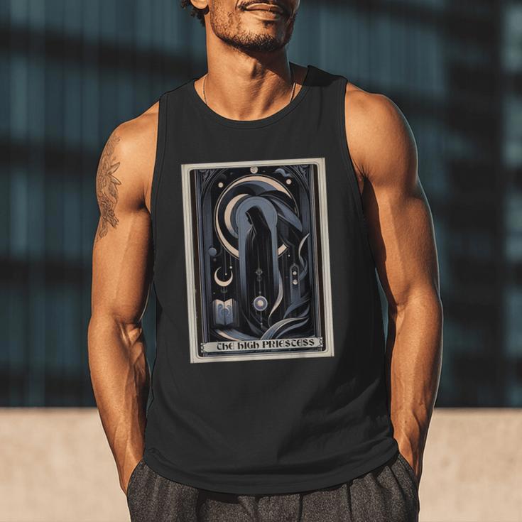 Tarot Cards Guide Book Esoteric Mysticism Clothing The High Priestess -Adults Small Classic Fit Short Sleeve Men Tank Top