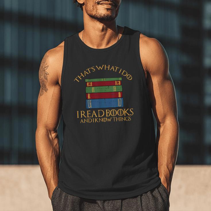 Thats What I Do Read Reading Book Librarian Across America Men Tank Top