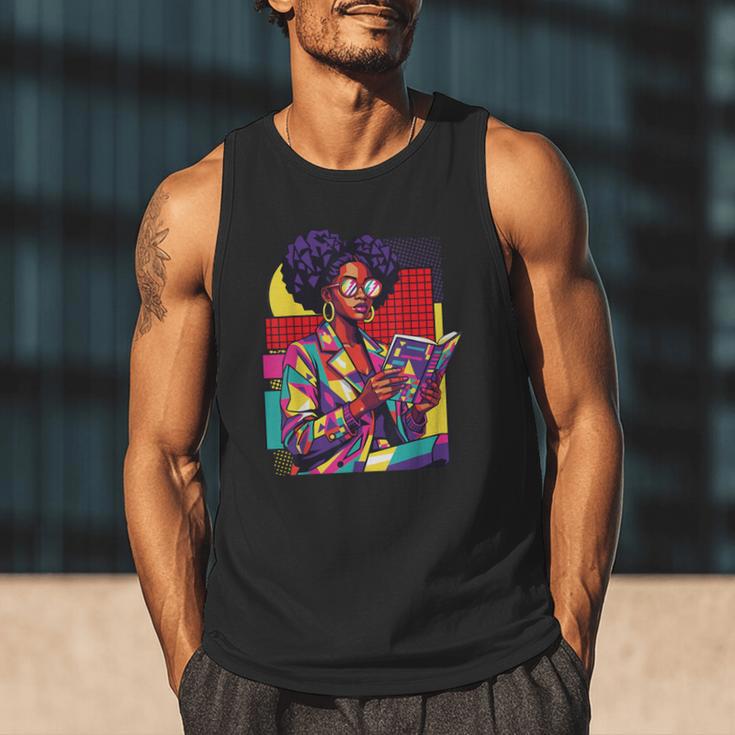 History Woman Reading Book Geometric Girl Educated Men Tank Top History Woman Reading Book Geometric Girl Educated Men Tank Top
