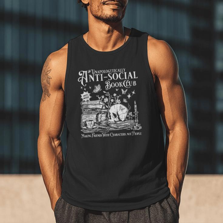 Unapologetically Anti Social Book Club Introvert Reader Men Tank Top