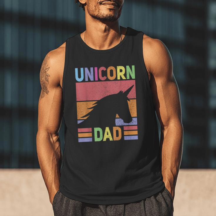 Unicorn Birthday Outfit Dad Unicorn Costume Bday Dad Unicorn Men Tank Top