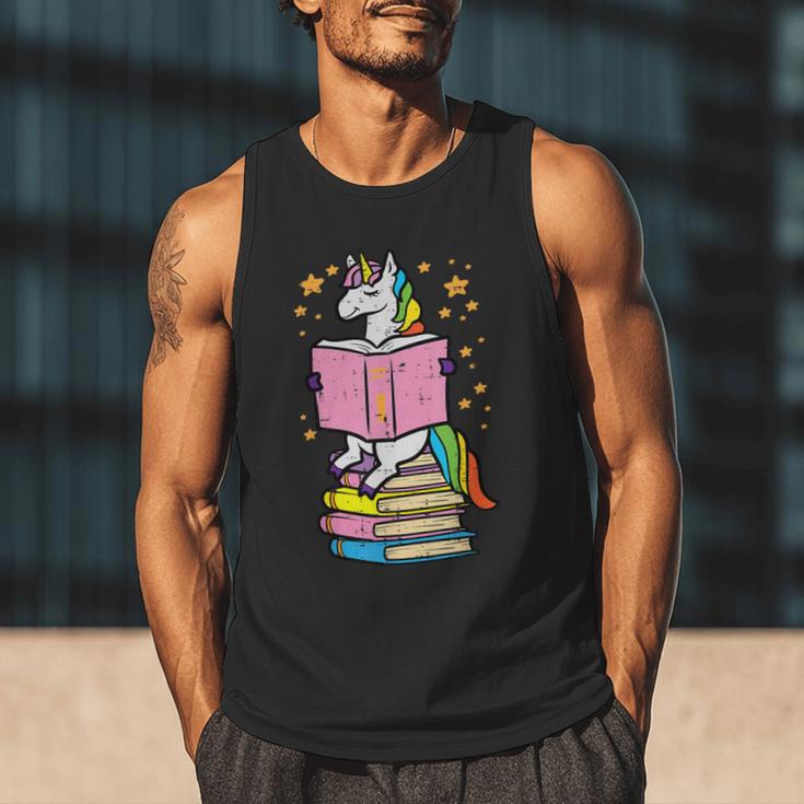 Unicorn Read Reading Book Librarian America Girls Women Men Tank Top Unicorn Read Reading Book Librarian America Girls Women Men Tank Top