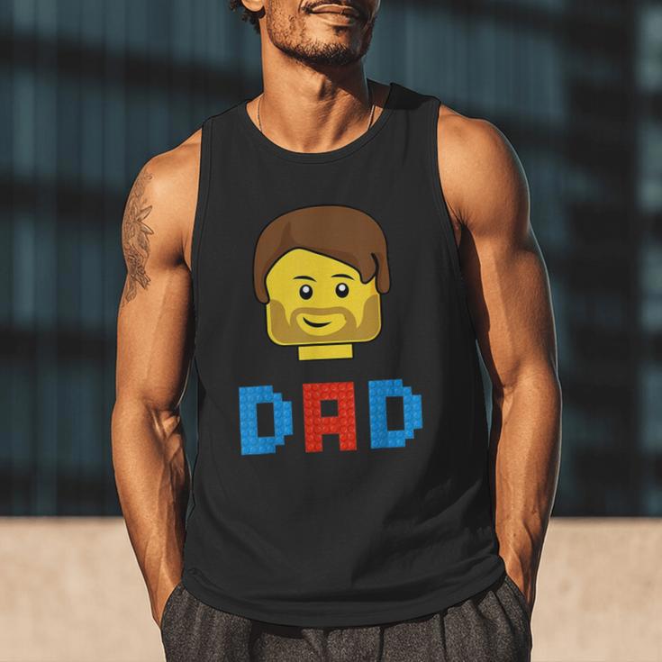 Unique Family Dad Master Builder Building Bricks Blocks Men Tank Top