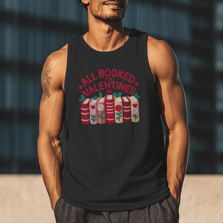 Valentines All Booked For Valentine Book Lover Teacher Men Tank Top Valentines All Booked For Valentine Book Lover Teacher Men Tank Top