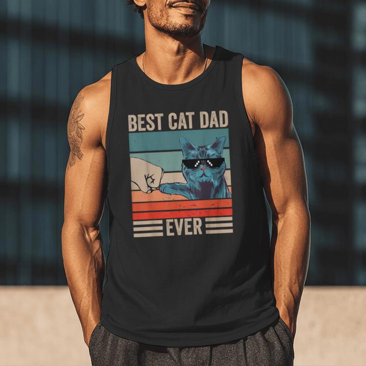 Vintage Best Cat Dad Ever Bump Fist Father's Day Cat Daddy Men Tank Top Vintage Best Cat Dad Ever Bump Fist Father's Day Cat Daddy Men Tank Top