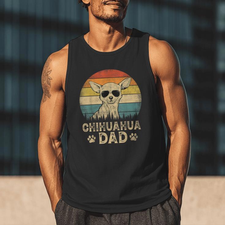 Vintage Chihuahua Dad Dog Lovers Father's Day Tee Men Tank Top