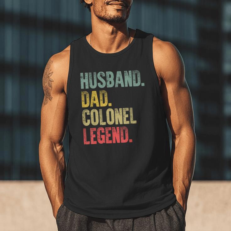 Vintage Husband Dad Colonel Legend Retro T-Shirt Men Tank Top