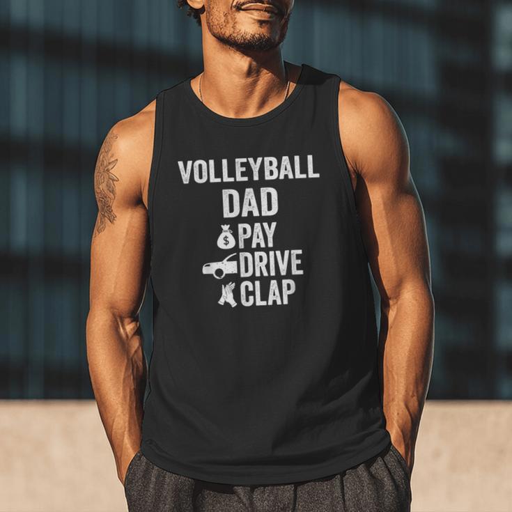 Volleyball Dad Pay Drive Clap Dad Of A Volleyball Player Dad Men Tank Top