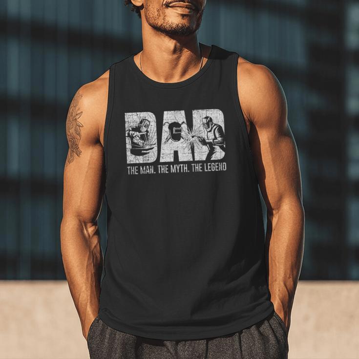 Welder Welding Dad Man Myth Legend Father Small Men Tank Top