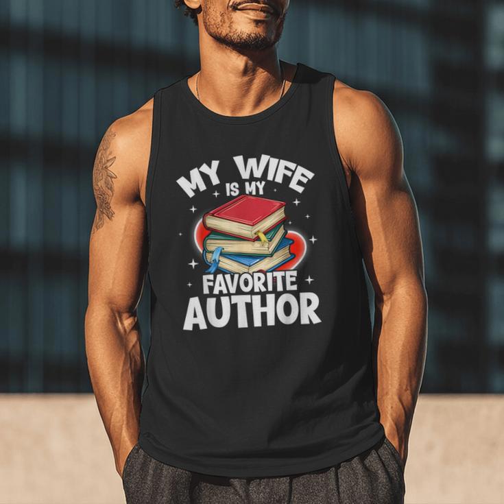 My Wife Is My Favorite Author Book Writer Men Tank Top
