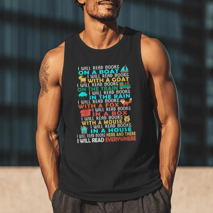I Will Read Books On A Boat Kids Reading Read Books Men Tank Top