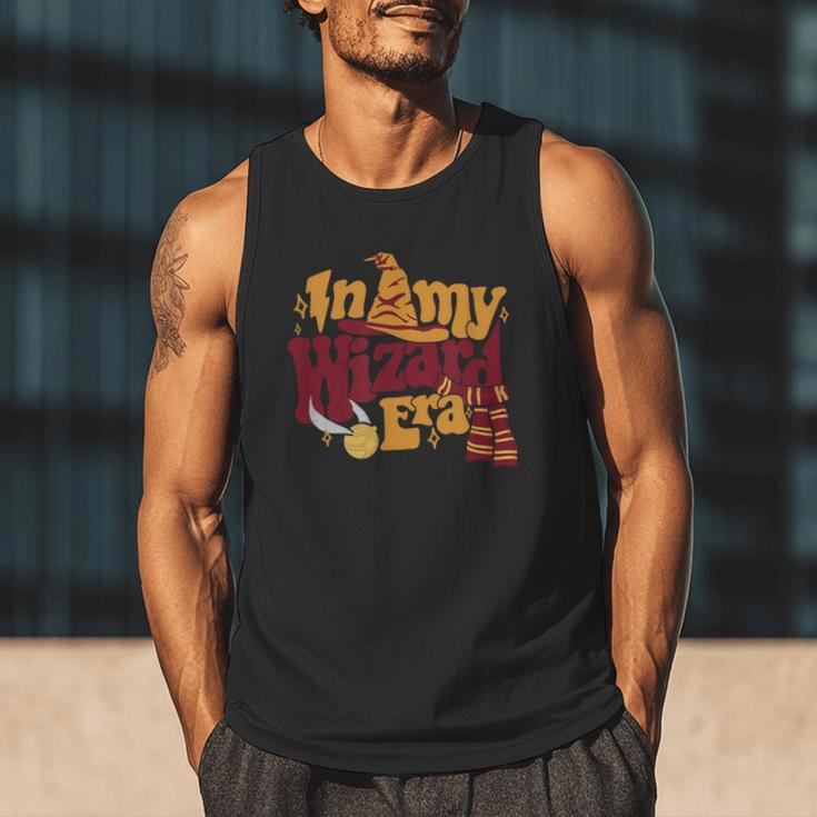 In My Wizard Era Groovy Bookish Fantasy Reader Book Lover Men Tank Top