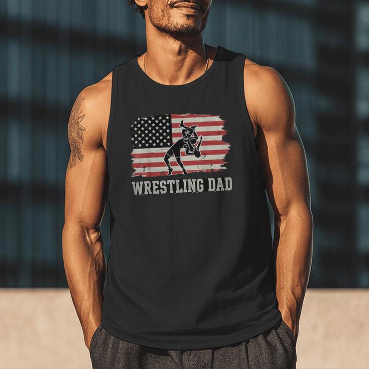 Wrestling Dad US Flag Fathers Day Retro Wrestling Fans Men Tank Top Wrestling Dad US Flag Fathers Day Retro Wrestling Fans Men Tank Top