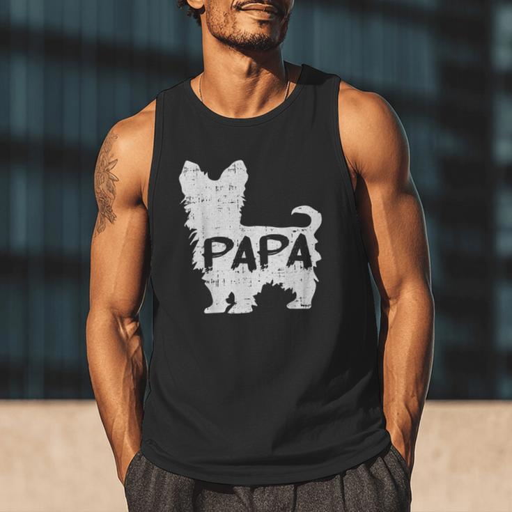 Yorkshire Terrier Papa Dog Puppy Doggie Pet Lover Yorkie Dad Men Tank Top Yorkshire Terrier Papa Dog Puppy Doggie Pet Lover Yorkie Dad Men Tank Top