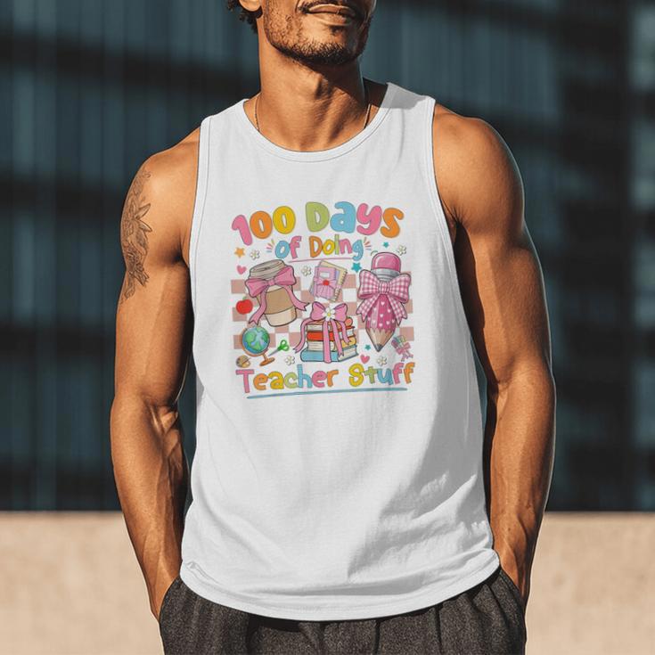 100th Day Of School Teacher 100 Days Coffee Books Men Tank Top 100th Day Of School Teacher 100 Days Coffee Books Men Tank Top