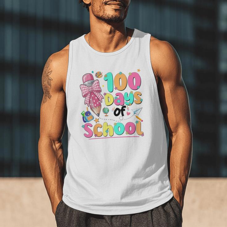 100th Day Of School Teacher Books 100 Days Of School Women Men Tank Top