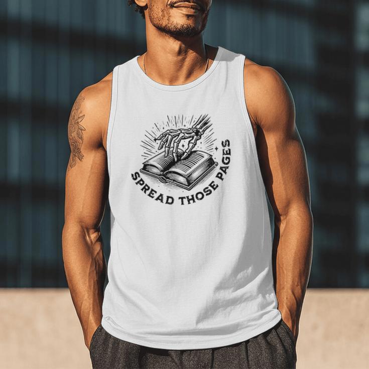 2 SIDES I Look Better Bent Over A Book Saying Quote Men Tank Top