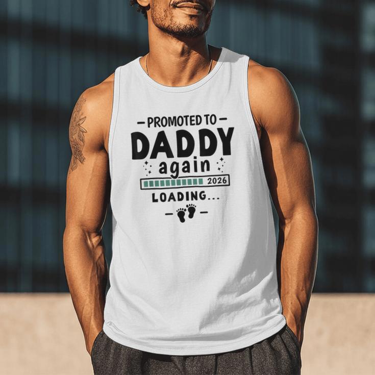 2nd Baby Announcement For Dad Promoted To Daddy Again 2026 Men Tank Top