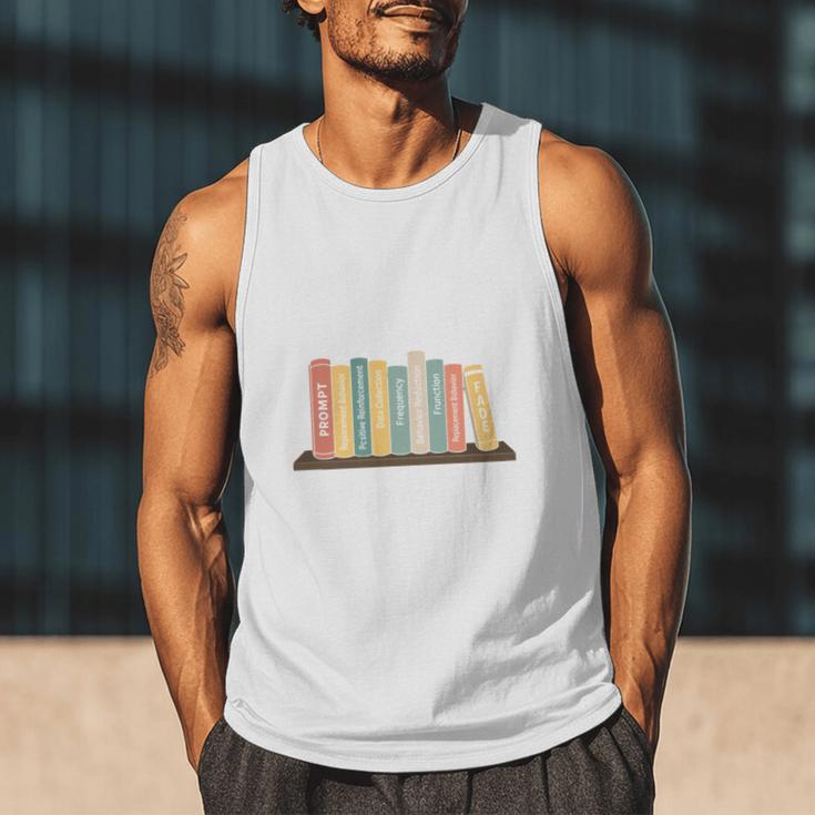 Applied Behavior Analysis Book Wildflower ABA RBT Therapist Men Tank Top