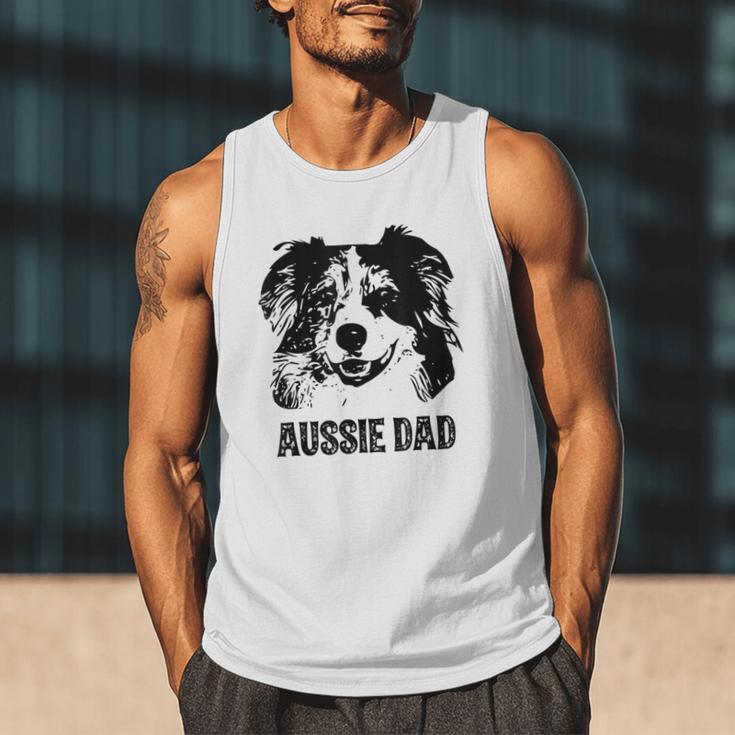 Aussie Dad Australian Shepherd Dog Dad For Men Men Tank Top