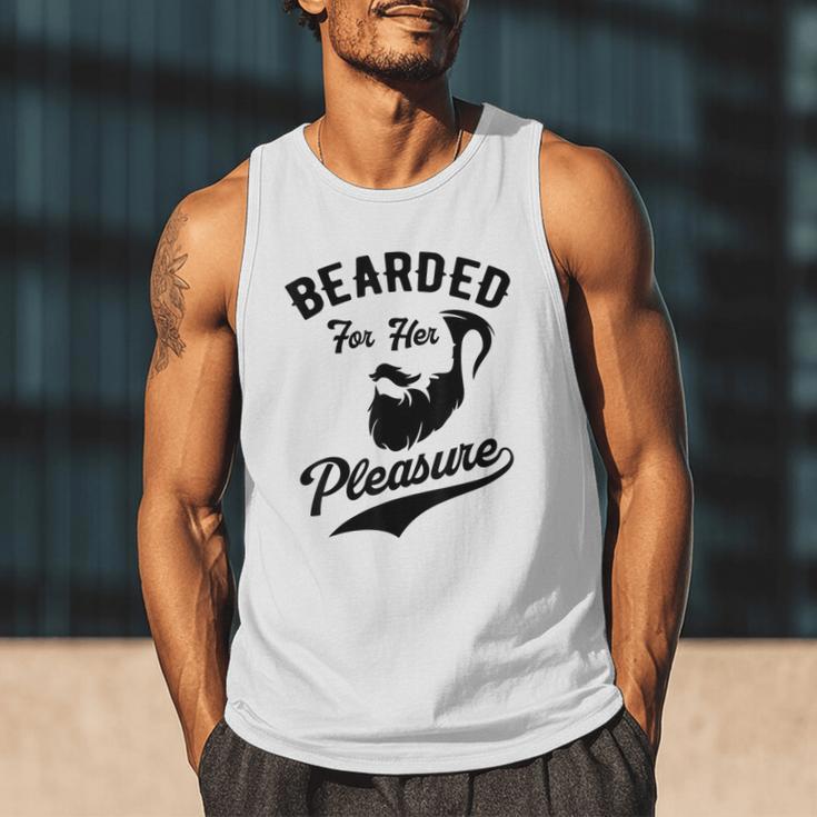 Bearded For Her Pleasure Bearded Dad Father Men Tank Top