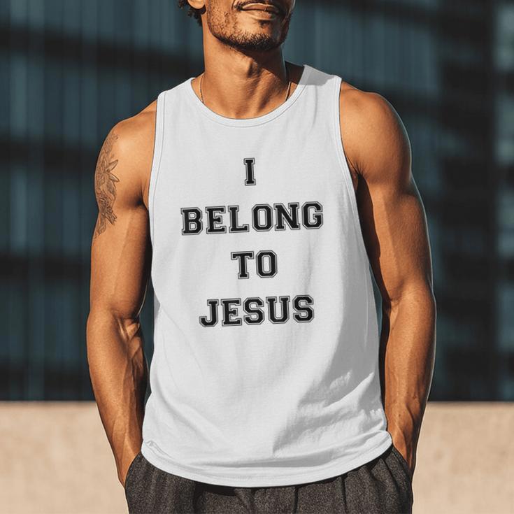 I Belong To Jesus Christian Gym Apparel Christian Dad Men Tank Top