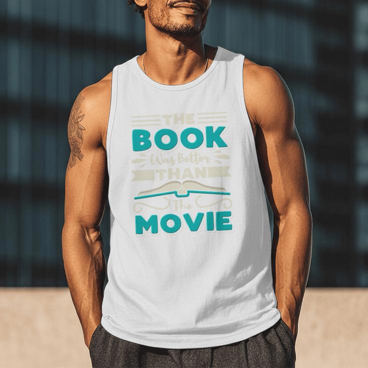 The Book Was Better Than The Movie Literary Library Bookworm Premium Tri-Blend Men Tank Top The Book Was Better Than The Movie Literary Library Bookworm Premium Tri-Blend Men Tank Top