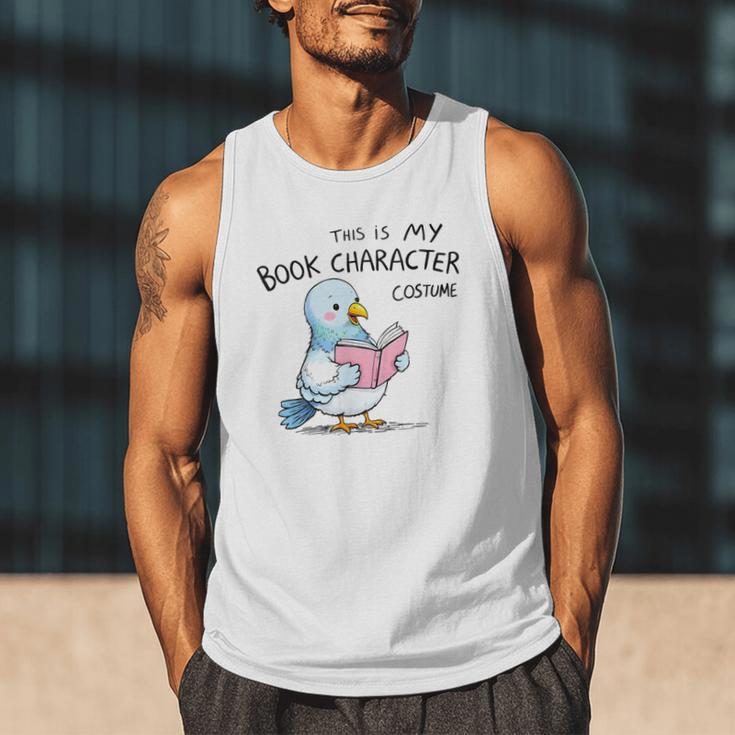 This Is My Book Character Costume I Pigeon Reading Tee Men Tank Top This Is My Book Character Costume I Pigeon Reading Tee Men Tank Top