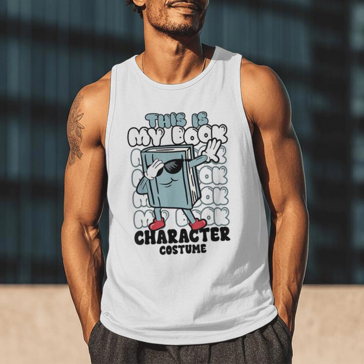 This Is My Book Character Costume Reading Book Lover Men Tank Top