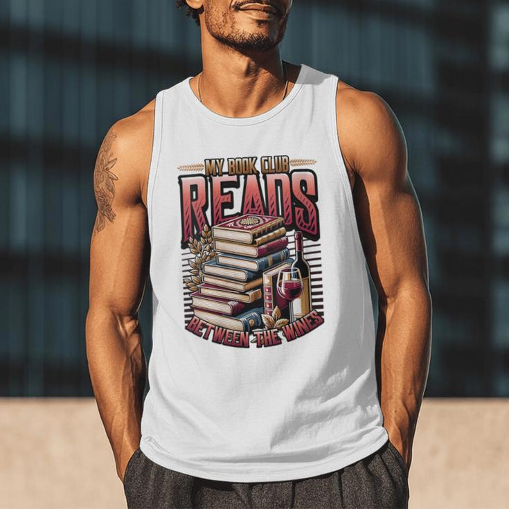 My Book Club Reads Between The Wines Book Club Reading Men Tank Top My Book Club Reads Between The Wines Book Club Reading Men Tank Top