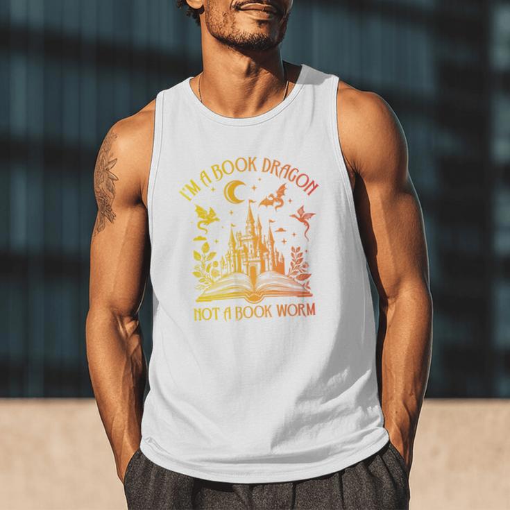Book Dragon Not Book Worm Premium Men Tank Top Book Dragon Not Book Worm Premium Men Tank Top