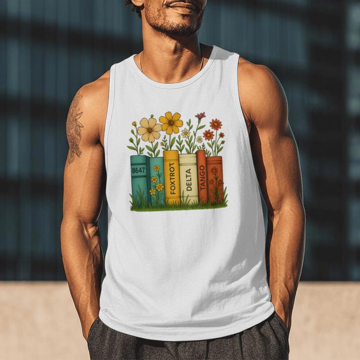 Book Flower 8647 Foxtrots Deltas Tangos Men Tank Top Book Flower 8647 Foxtrots Deltas Tangos Men Tank Top