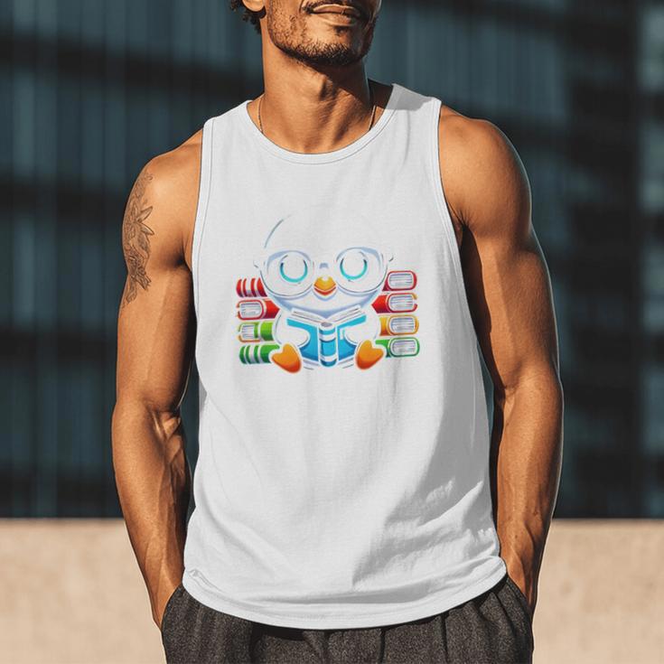 Book Lover Reading Penguin Men Tank Top Book Lover Reading Penguin Men Tank Top