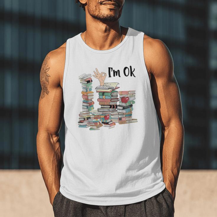 Book Lovers Bookworm Book Nerd I'm Ok Teacher School Men Tank Top Book Lovers Bookworm Book Nerd I'm Ok Teacher School Men Tank Top