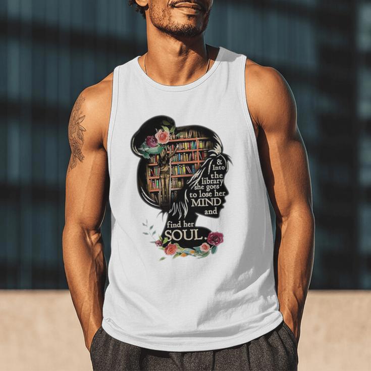 Book Reading Bookworm Book Lover Women Kids Girls Librarian Men Tank Top