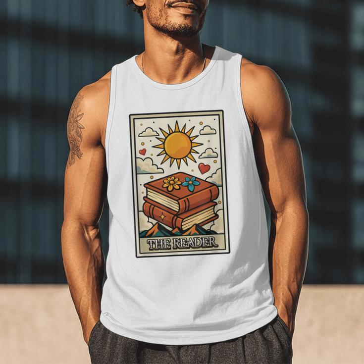 Book Reading Tarot Card The Reader Men Tank Top