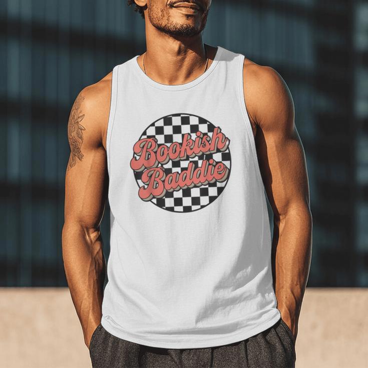 Bookish Baddie Retro Aesthetic Typography Men Tank Top